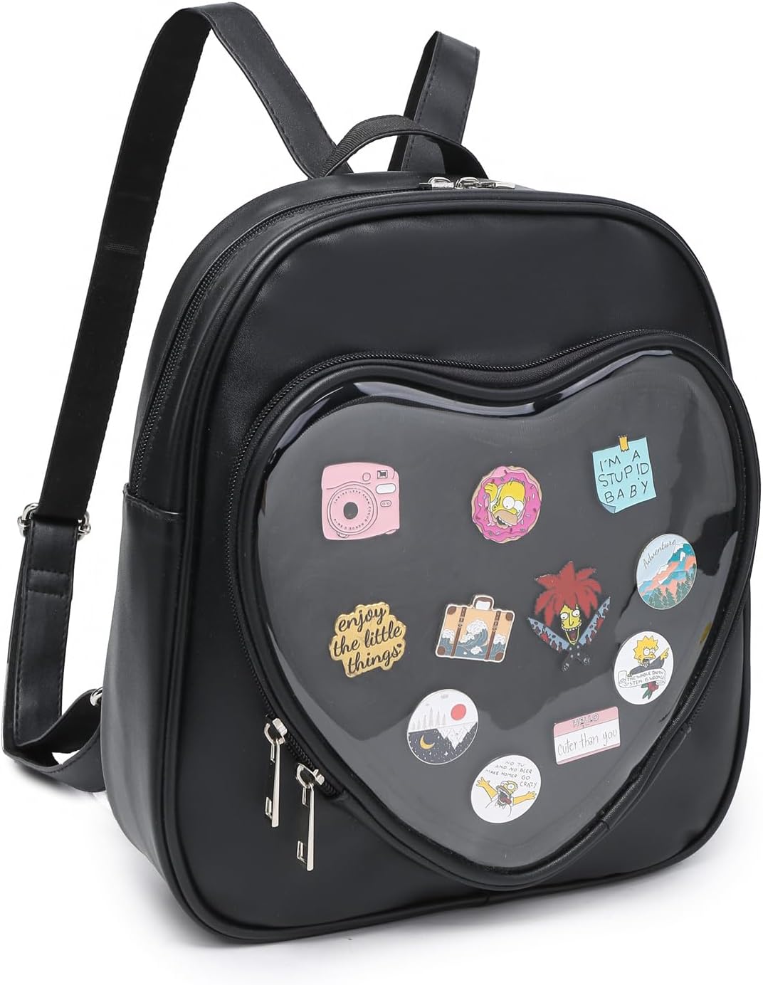 Ita Bag Backpack Heart Shaped Purse Pin Display