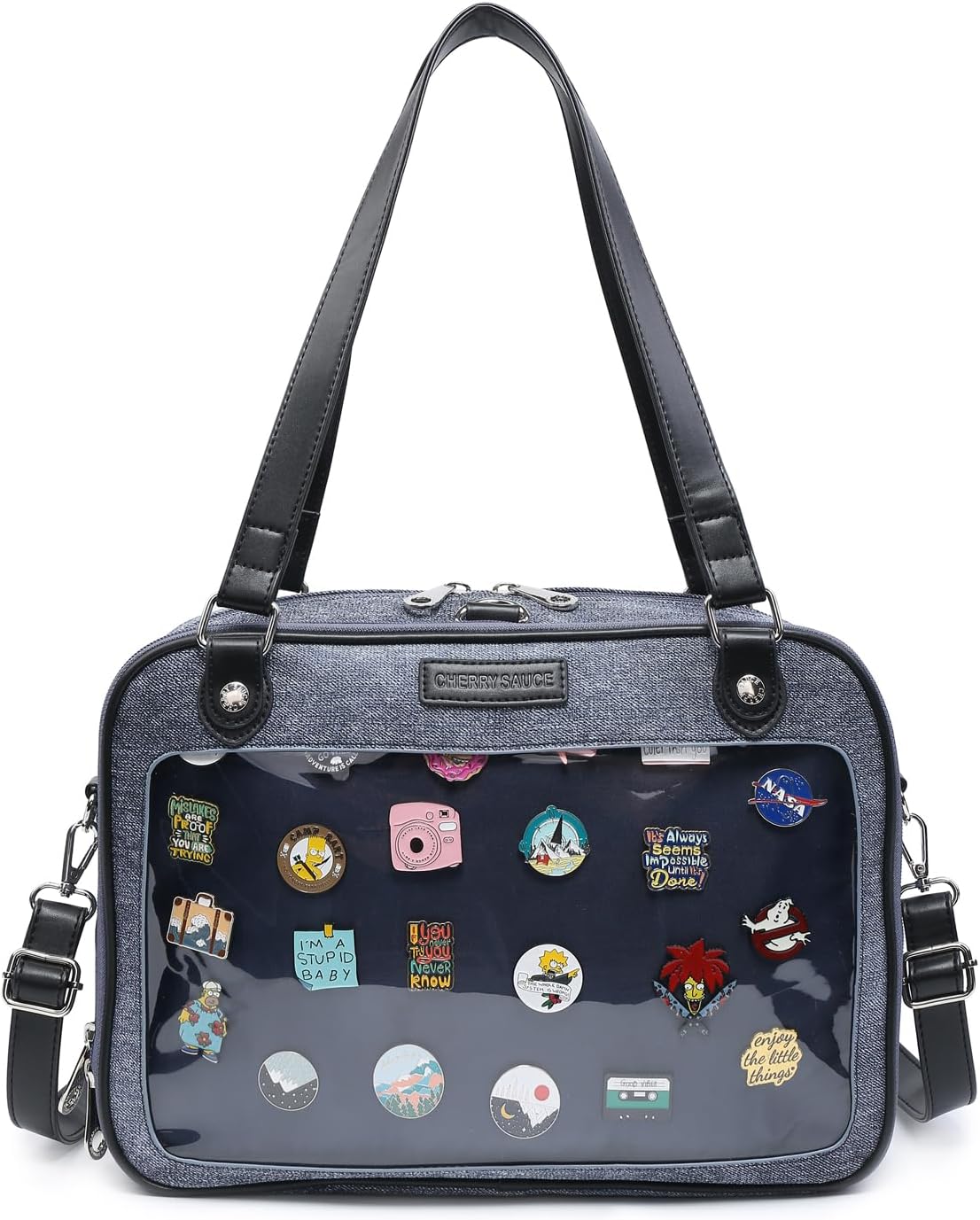 Ita Bag Denim PU Backpack Crossbody Messenger Shoulder Bags