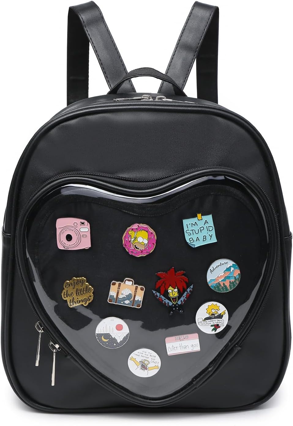 Ita Bag Backpack Heart Shaped Purse Pin Display