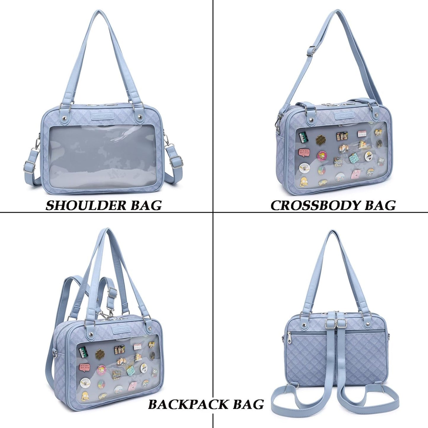 Ita Bag Denim PU Backpack Crossbody Messenger Shoulder Bags