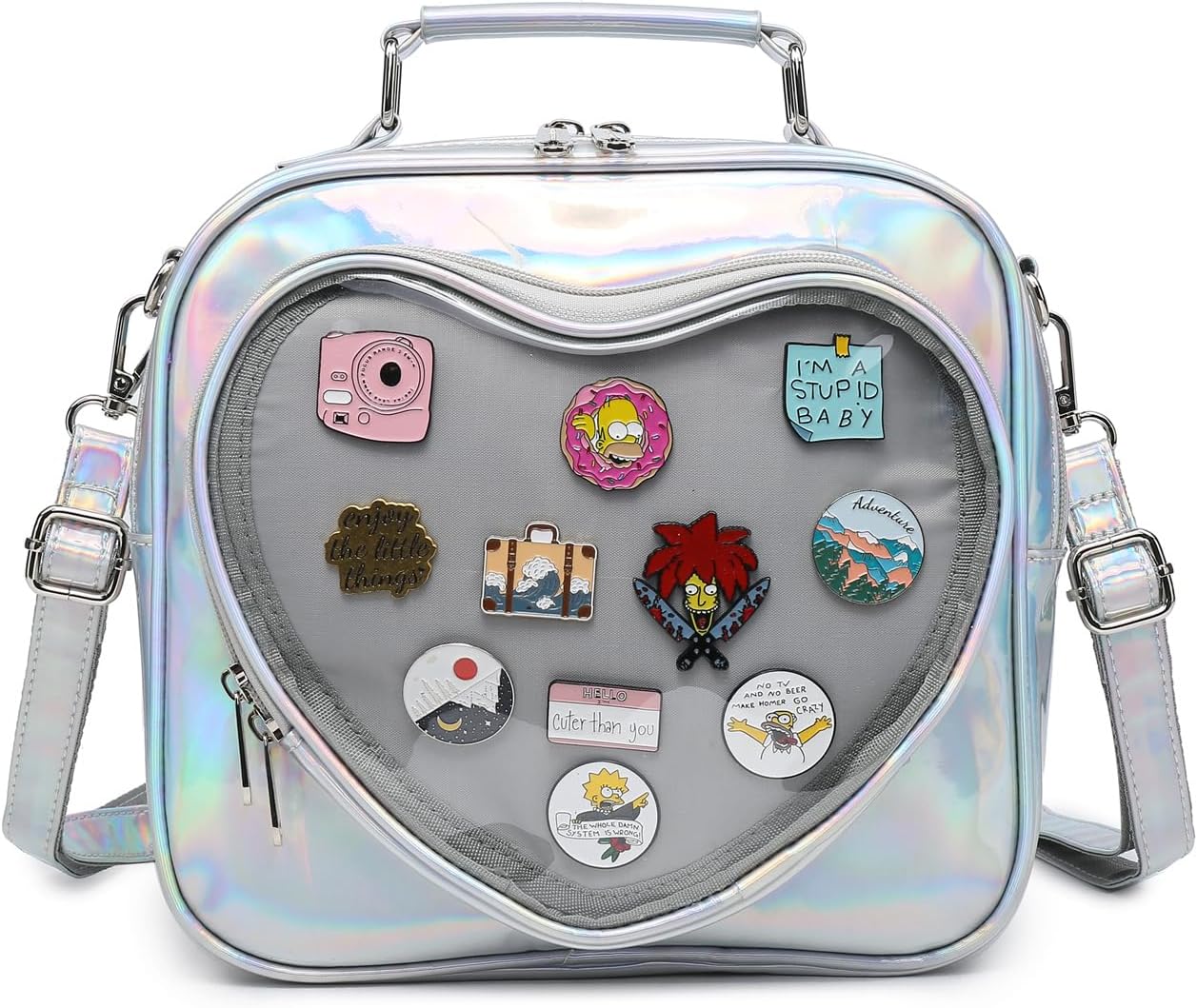 Star Ita Mini Crossbody Bag (Multi fashion purpose) / Ita Bag / Fanny Pack / Kpop / Holographic / Pin Bag