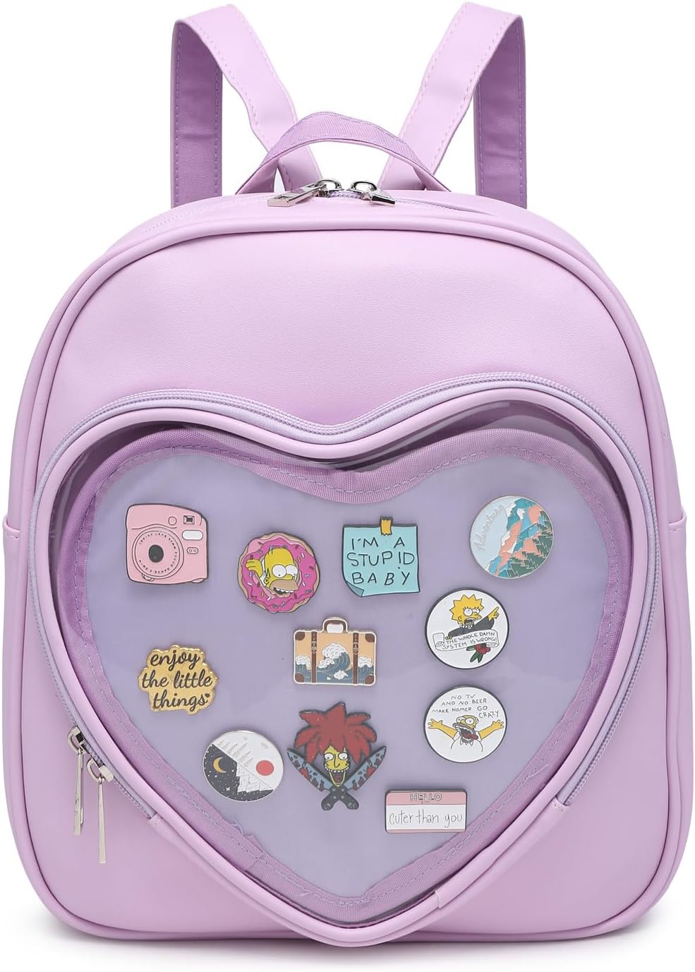 Ita Bag Backpack Heart Shaped Purse Pin Display