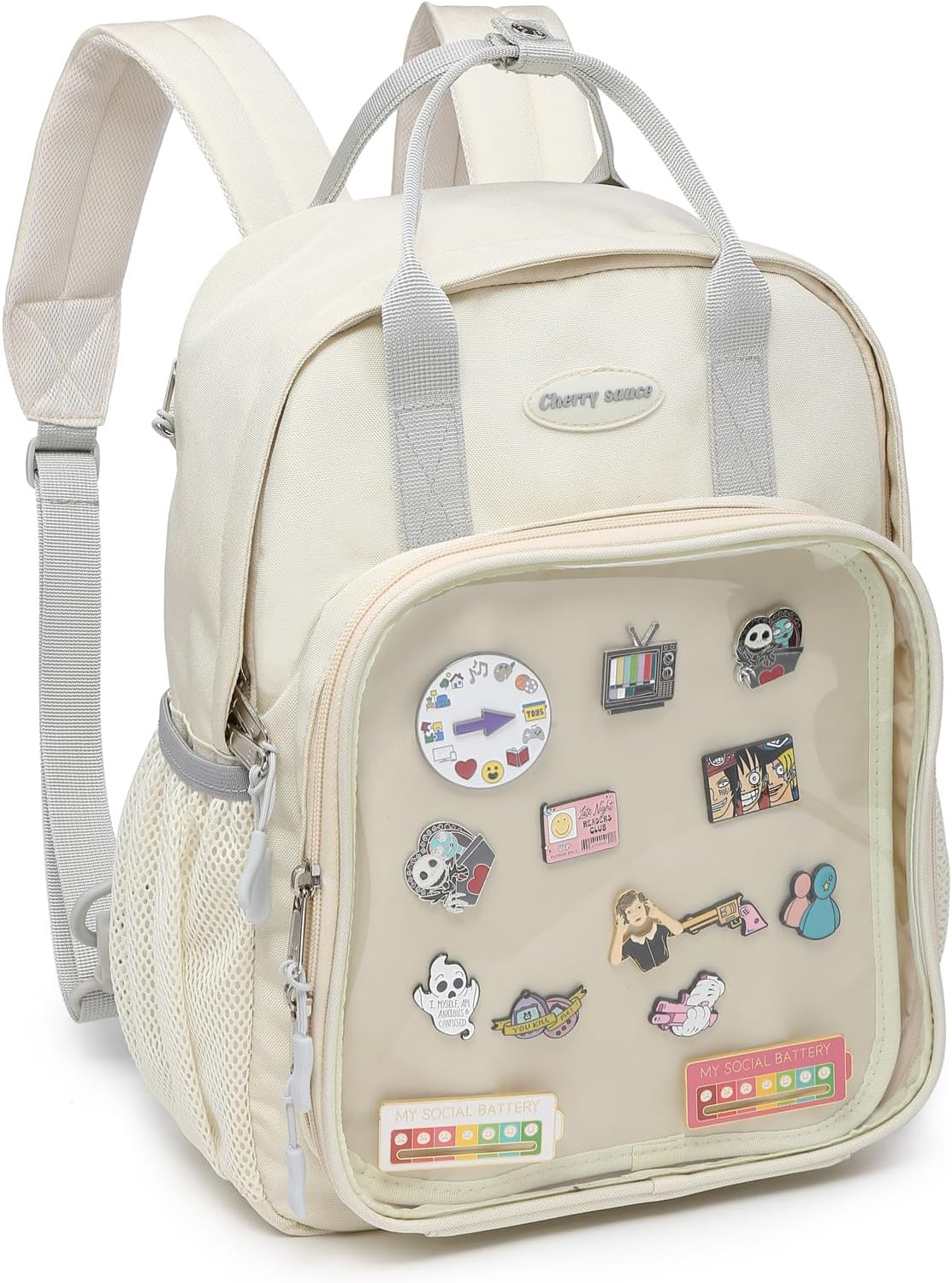 Display Backpack for School Pin Kawaii