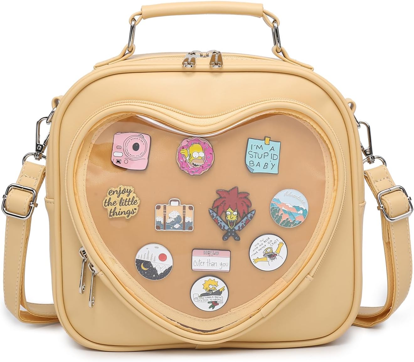 Ita Bag Multi-Purpose Backpack Crossbody Purse Pin Display