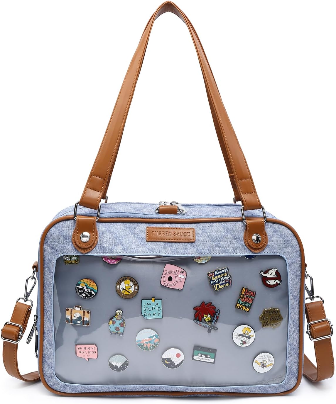 Ita Bag Denim PU Backpack Crossbody Messenger Shoulder Bags