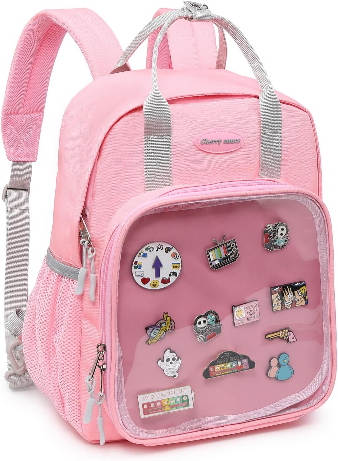 Display Backpack for School Pin Kawaii