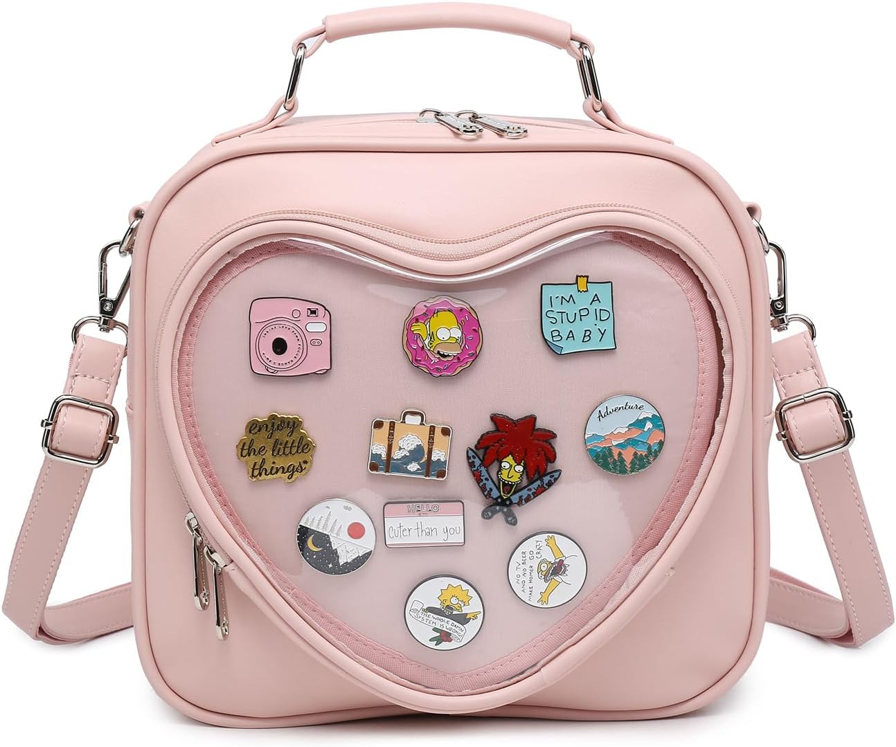 Ita Bag Multi-Purpose Backpack Crossbody Purse Pin Display