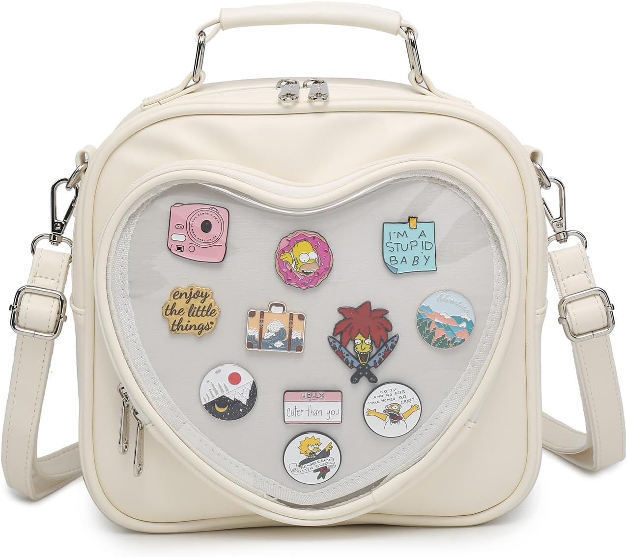 Ita Bag Multi-Purpose Backpack Crossbody Purse Pin Display