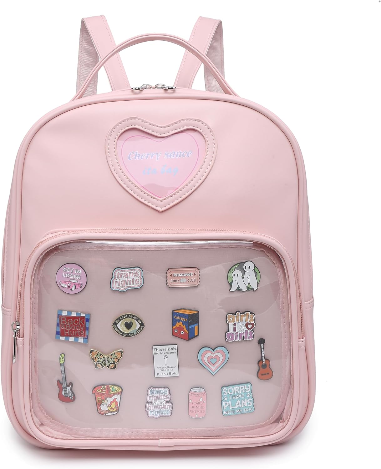 Ita Bag Backpack School Bags for Anime Pins Display with Insert