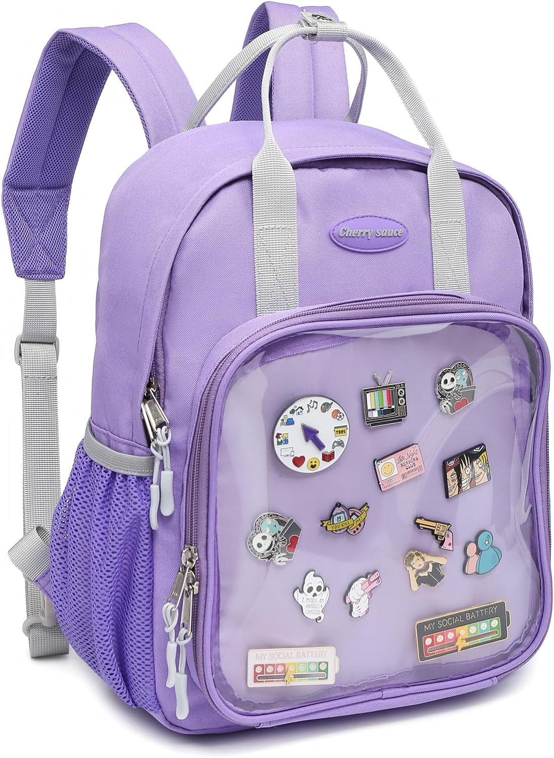 Display Backpack for School Pin Kawaii